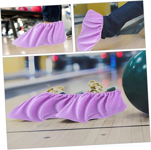 2 Pairs Non Slip Indoor Bowling Shoe Covers Reusable and Washable Durable Booties for Indoor Sports Space Saving Design Adult in Saudi Arabia