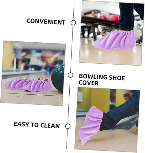 2 Pairs Non Slip Indoor Bowling Shoe Covers Reusable and Washable Durable Booties for Indoor Sports Space Saving Design Adult in Saudi Arabia