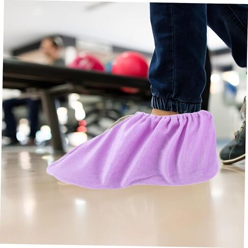 2 Pairs Non Slip Indoor Bowling Shoe Covers Reusable and Washable Durable Booties for Indoor Sports Space Saving Design Adult in Saudi Arabia