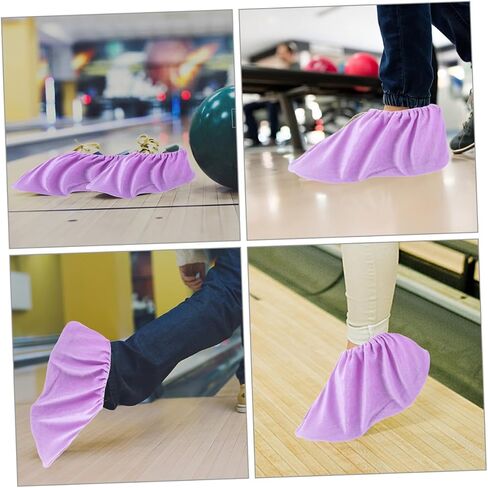 2 Pairs Non Slip Indoor Bowling Shoe Covers Reusable and Washable Durable Booties for Indoor Sports Space Saving Design Adult in Saudi Arabia