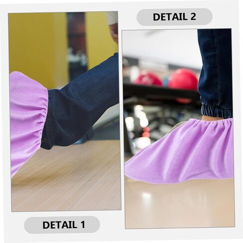 2 Pairs Non Slip Indoor Bowling Shoe Covers Reusable and Washable Durable Booties for Indoor Sports Space Saving Design Adult in Saudi Arabia