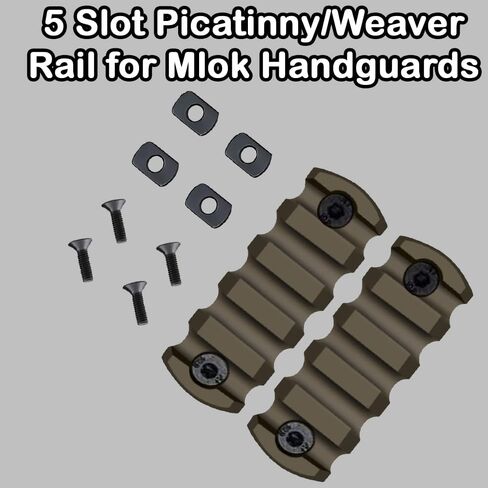 Gotical Combo - 2Pcs 5-Slot MLOK & Mount Kit-Push Button with Set of Screws & Allen Wrench… in Saudi Arabia
