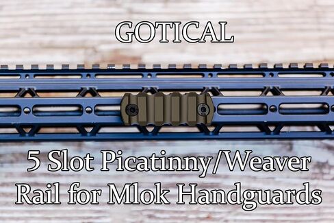 Gotical Combo - 2Pcs 5-Slot MLOK & Mount Kit-Push Button with Set of Screws & Allen Wrench… in Saudi Arabia