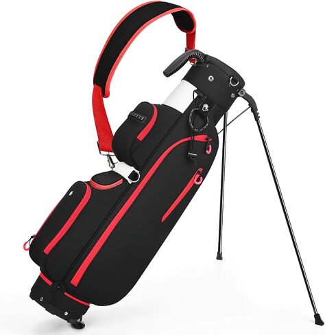 Golf Stand Bag, Lightweight Par 3 Golf Bag with 3 Way Dividers 900D Weatherproof Oxford, 3.7lbs Compact Yet Spacious Pitch N Putt for Driving Range, Cooler Pockets in Kuwait