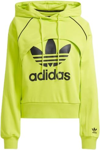 ADIDAS ORIGINALS WOMEN'S 2 IN 1 BIG LOGO HOODIE, Semi Solar Yellow, MEDIUM in Saudi Arabia