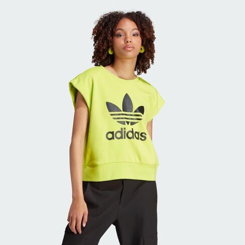 ADIDAS ORIGINALS WOMEN'S 2 IN 1 BIG LOGO HOODIE, Semi Solar Yellow, MEDIUM in Saudi Arabia