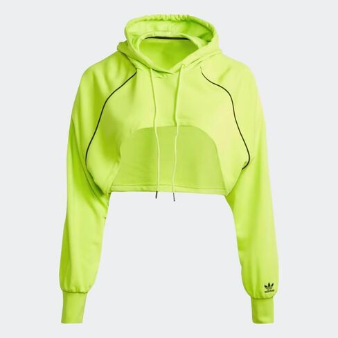 ADIDAS ORIGINALS WOMEN'S 2 IN 1 BIG LOGO HOODIE, Semi Solar Yellow, MEDIUM in Saudi Arabia