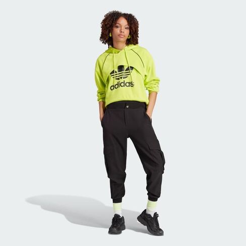 ADIDAS ORIGINALS WOMEN'S 2 IN 1 BIG LOGO HOODIE, Semi Solar Yellow, MEDIUM in Saudi Arabia