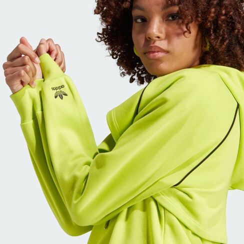ADIDAS ORIGINALS WOMEN'S 2 IN 1 BIG LOGO HOODIE, Semi Solar Yellow, MEDIUM in Saudi Arabia