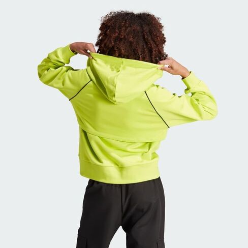 ADIDAS ORIGINALS WOMEN'S 2 IN 1 BIG LOGO HOODIE, Semi Solar Yellow, MEDIUM in Saudi Arabia