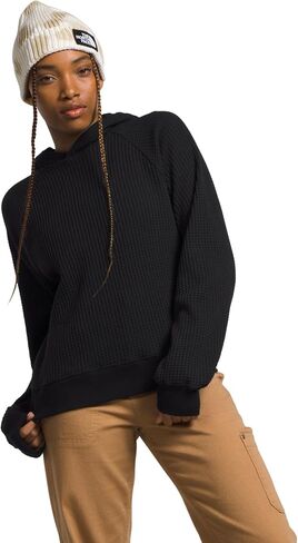 هودي شابوت للنساء من THE NORTH FACE | غطاء رأس مكون من قطعتين مع غطاء أمامي، وأساور أكمام وحاشية مضلعة، وأكمام راجلان in Kuwait