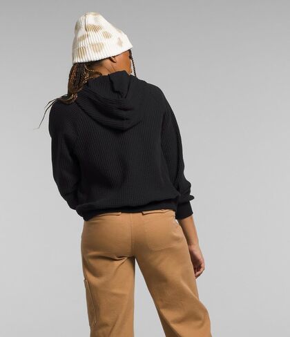 هودي شابوت للنساء من THE NORTH FACE | غطاء رأس مكون من قطعتين مع غطاء أمامي، وأساور أكمام وحاشية مضلعة، وأكمام راجلان in Kuwait