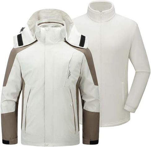 Men's Winter Coat Windproof Ski Jacket Waterproof Thickened Parker Coat Rain Jacket Warm Clothing in Saudi Arabia
