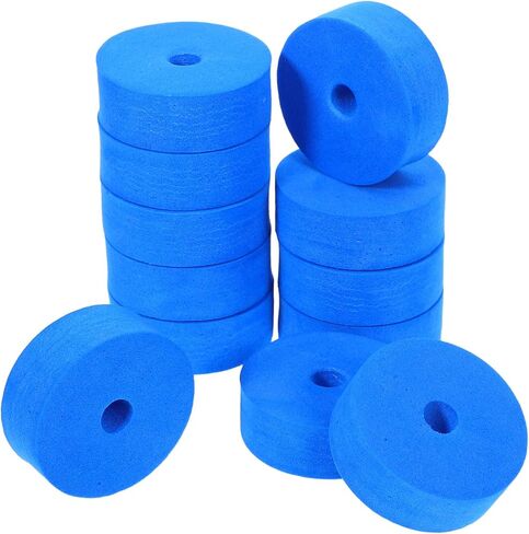 12Pcs Blue Cymbal Felt Pads Thick Strong Felt Washers Drum Accessories for Hi-hat Stands and Cymbal Protection Noise Reduction Instrument Dampeners in Saudi Arabia