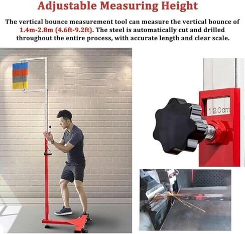 Free-Standing Jump Measurement Tester,Jump Gauge Test Stick Tool, Vertical Jump Tester, Basketball Volleyball Jump Test Assessment Tool, 1.2m-3.5m Vertical Jump TRAI in Saudi Arabia