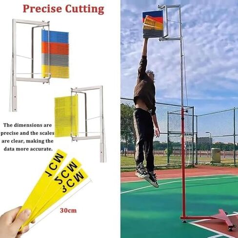 Free-Standing Jump Measurement Tester,Jump Gauge Test Stick Tool, Vertical Jump Tester, Basketball Volleyball Jump Test Assessment Tool, 1.2m-3.5m Vertical Jump TRAI in Saudi Arabia