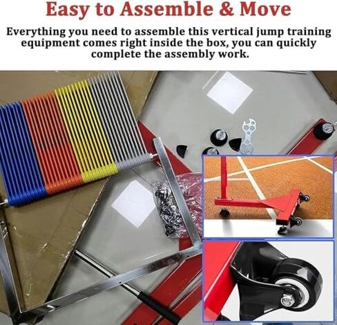 Free-Standing Jump Measurement Tester,Jump Gauge Test Stick Tool, Vertical Jump Tester, Basketball Volleyball Jump Test Assessment Tool, 1.2m-3.5m Vertical Jump TRAI in Saudi Arabia