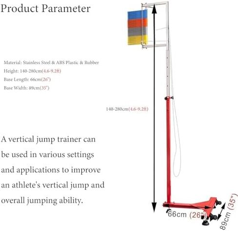 Vertical Jump Tester Equipment,Vertical Leap Measurer,Vertical Jump Tester Vertical Jump Trainer Measurement Test Tool Sport Vertical Jump Pole Vertical Jump Measure in Saudi Arabia