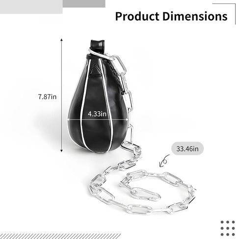 Pro Boxing Double End Speed Ball with Adjustable Chain, Pu Leather Reflex Punching Bag, and Striking Ball for MMA Hand-Eye Speed Training in Saudi Arabia