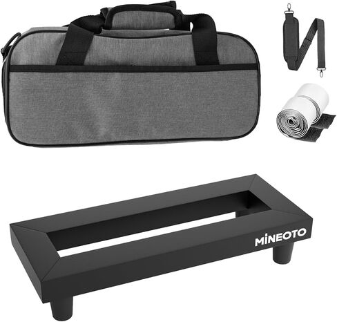 14 ''x 5.5'' سبائك الألومنيوم الغيتار دواسة مجلس 0.8lb إطارات دراجة تسلق الجبال خفيفة الوزن تأثير صغير Pedalboard مع حقيبة حمل in Kuwait