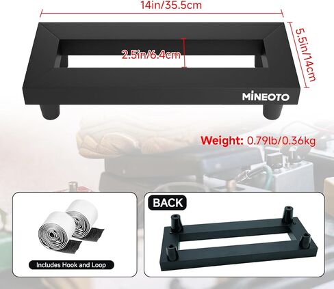 14 ''x 5.5'' سبائك الألومنيوم الغيتار دواسة مجلس 0.8lb إطارات دراجة تسلق الجبال خفيفة الوزن تأثير صغير Pedalboard مع حقيبة حمل in Kuwait