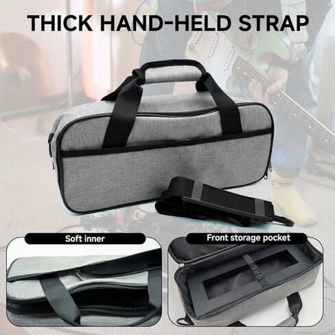 14 ''x 5.5'' سبائك الألومنيوم الغيتار دواسة مجلس 0.8lb إطارات دراجة تسلق الجبال خفيفة الوزن تأثير صغير Pedalboard مع حقيبة حمل in Kuwait