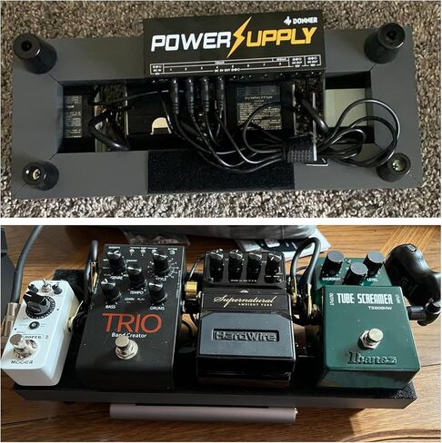 14 ''x 5.5'' سبائك الألومنيوم الغيتار دواسة مجلس 0.8lb إطارات دراجة تسلق الجبال خفيفة الوزن تأثير صغير Pedalboard مع حقيبة حمل in Kuwait