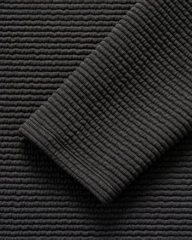 johnnie-O Benjy Heathered Henley Pullover Heather Black/L in Saudi Arabia