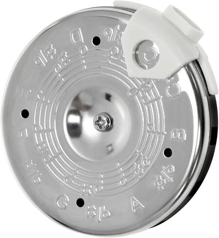 13-Pitch Asphalt Pipe Bass Tuner Pitch Pipe for Singers Guitar Bass Violin Ukulele Tuner with Storage Box Silver 1PCS (Silver) in Saudi Arabia