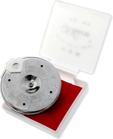 13-Pitch Asphalt Pipe Bass Tuner Pitch Pipe for Singers Guitar Bass Violin Ukulele Tuner with Storage Box Silver 1PCS (Silver) in Saudi Arabia