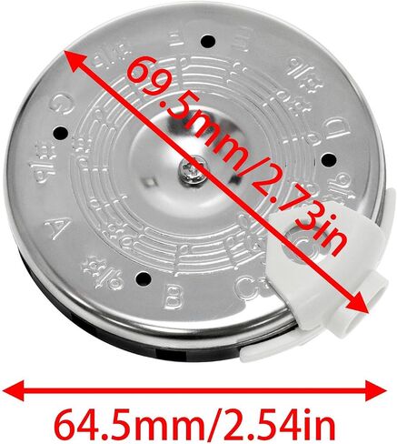 13-Pitch Asphalt Pipe Bass Tuner Pitch Pipe for Singers Guitar Bass Violin Ukulele Tuner with Storage Box Silver 1PCS (Silver) in Saudi Arabia