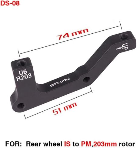 ZTTO MTB Disc Brake Adapter is PM to PM 140/160/180/203mm, Disc Brake Spacer CPS Washer Adaptor Aluminum Alloy in Saudi Arabia