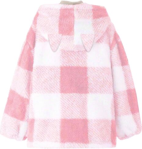 الأولاد زمم السترات الصوف مقنعين السترات الحرارية سستة شيربا الشتاء بلوزات منقوشة ملابس خارجية معاطف مع جيوب in Kuwait