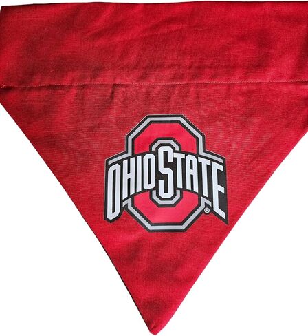 Ohio State Buckeyes Over the Collar Dog Bandana That Slips onto Their Existing Collar Size (XXL) in Saudi Arabia