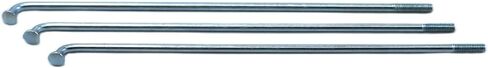 كهربائي مناسب للدراجة 12 جرام قطر 2.5 مللي متر طول 56-240 مللي متر المتحدث #45 فولاذ + حلمات 37 قطعة/الوحدة (237 مللي متر) in Kuwait