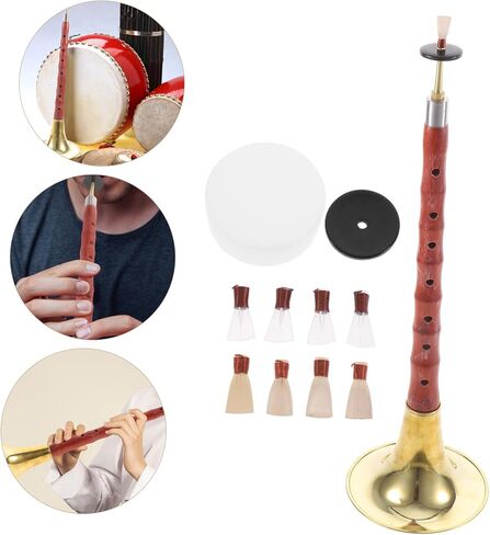 GALPADA 1Set C Key Suona Wind Instrument for Beginners Ethnic Design Durable Construction Easy to Carry and Store Sound for Music Practice in Saudi Arabia