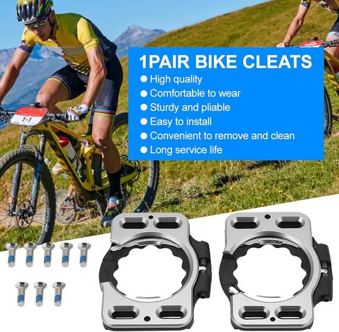 Bike Cleat Covers, Replacement Bike Cleats, Quick Release Pedals Clip, 1 Pair Cycling Cleats for X1 X2 X5 in Saudi Arabia