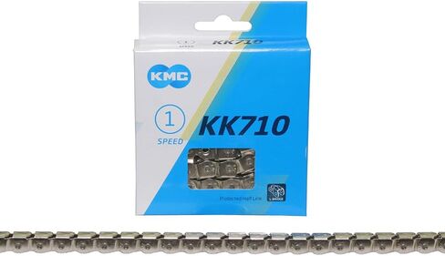 Lowrider Bike KMC Chain 1/2x1/8x112-1/2 Link 1/Speed Kool Knight KK710 Silver. in Saudi Arabia