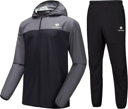 HOTSUIT Sauna Suit for Men Weight Loss Sweat Suits Gym Workout Exercise Sauna Jacket Pant Full Body in Saudi Arabia