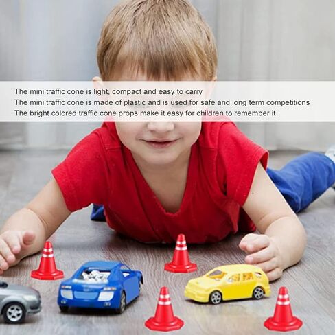 Traffic Cone, 50Pcs Sport Training Agility Marker Plastic RC Remote Control Car Training Toys Mini Football Basketball Drills Multipurpose Practice for Kids Children in Saudi Arabia