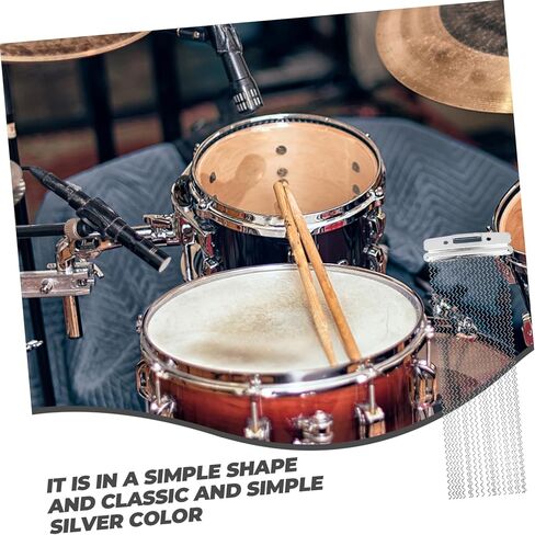 حزام سلكي للطبلة من ستراند مع لوحات نهاية مضادة للاختناق، سلسلة كمين قوية لاستبدال أداة الإيقاع، سهلة التجميع لقارعي الطبول in Kuwait