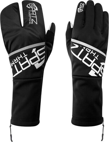 THRMOZ Deep Winter Cycling Gloves – Thermal Bike Gloves with Fold-Out Windproof Shell, Touchscreen Fingers, YKK Zipper – Cold Weather Cycling Gear for Men & Women in Saudi Arabia