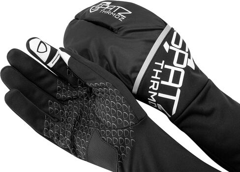THRMOZ Deep Winter Cycling Gloves – Thermal Bike Gloves with Fold-Out Windproof Shell, Touchscreen Fingers, YKK Zipper – Cold Weather Cycling Gear for Men & Women in Saudi Arabia