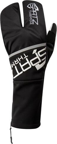 THRMOZ Deep Winter Cycling Gloves – Thermal Bike Gloves with Fold-Out Windproof Shell, Touchscreen Fingers, YKK Zipper – Cold Weather Cycling Gear for Men & Women in Saudi Arabia