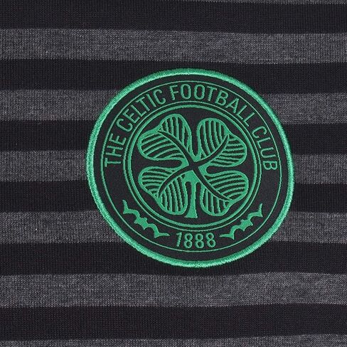 Celtic FC Official Soccer Gift Mens Yarn Dye Marl Striped Polo Shirt in Saudi Arabia