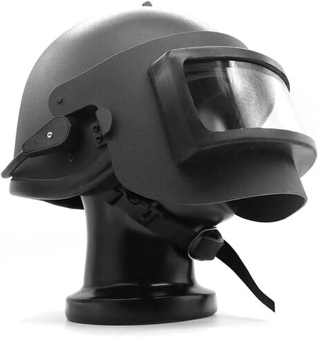 K63 Altyn Russian Helmet, Tactical Russian K63 Altyn Helmet with Steel Vizor Costume, Russian Style Military Helmet Tactical Prop for Airsoft in Saudi Arabia