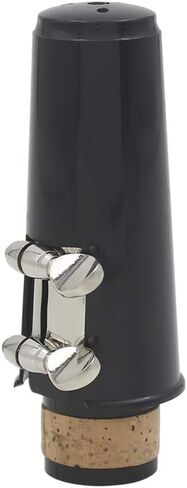 KOCOME Portable Bb Clarinet Mouthpiece, Clarinet Mouthpiece Kit,Cover Clamp, One Reed and Plastic Cover, Black in Saudi Arabia
