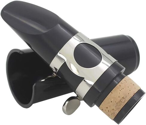 KOCOME Portable Bb Clarinet Mouthpiece, Clarinet Mouthpiece Kit,Cover Clamp, One Reed and Plastic Cover, Black in Saudi Arabia