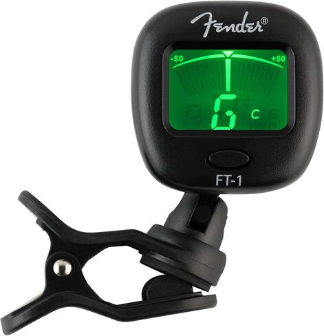 Fender Accessory Essentials Pack Bundle with Cable, Clip-On Tuner, Strap, 3-Pack Picks, and Austin Bazaar Polishing Cloth in Kuwait