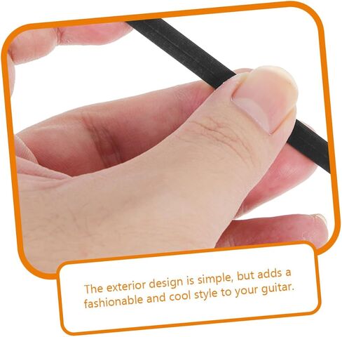 Zerodeko 10pcs Black Abs Guitar Binding Strips Edge Protector Purfling Trim for Acoustic Classical Guitar DIY Decoration and Scratch Prevention in Saudi Arabia